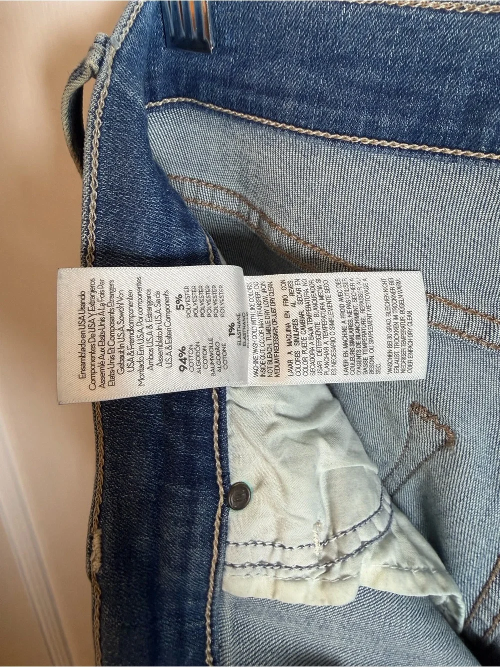 Mother Women's Mid Rise Dazzler Ankle Jeans Blue Stretch 5-Pocket Solid Size 26